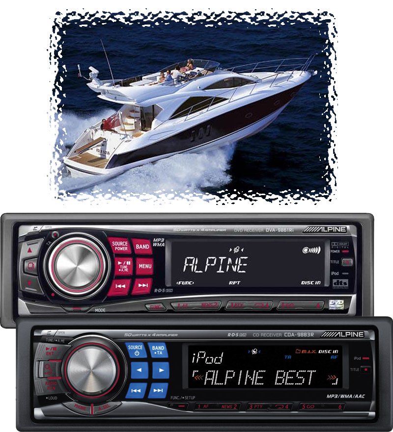 Auto-radio iPod connector bateau