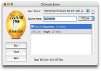 CD Session Burner pour mac