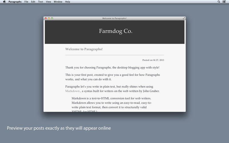 Paragraphs