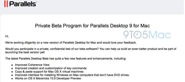 9to5mac sortie de Parallels