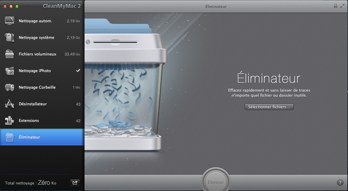 CleanMyMac 2 éliminateur