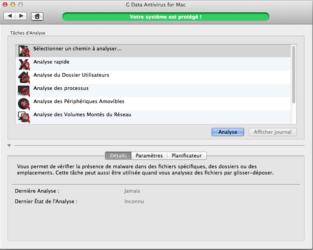 G Data Antivirus pour Mac