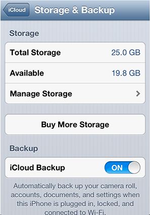 iPhone iCloud