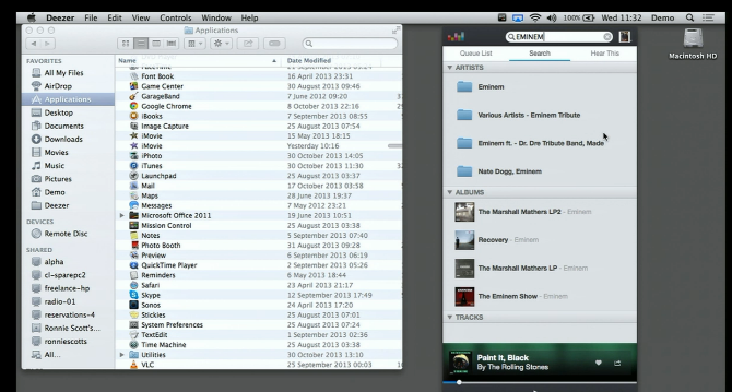 Deezer pour Mac