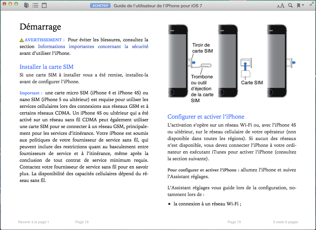 iBooks dans Mavericks