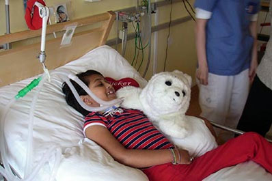 enfant hospitalisé