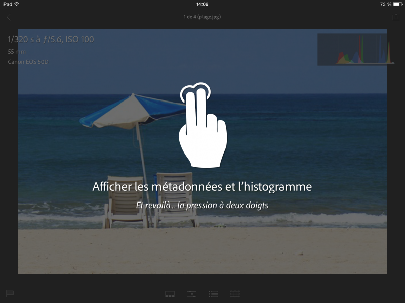 Assistant adobe lightroom iPad