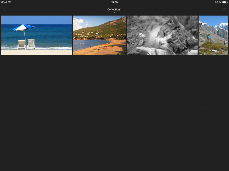 interface iPad lightroom