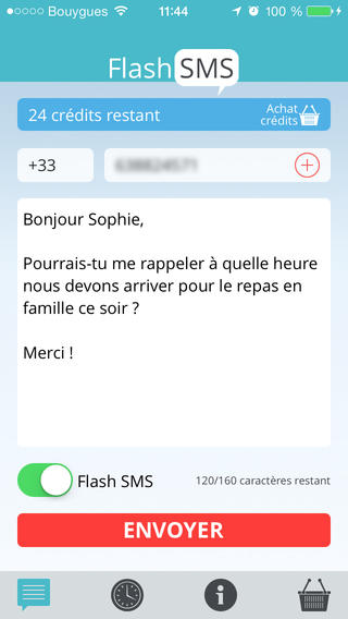 flash sms class 0
