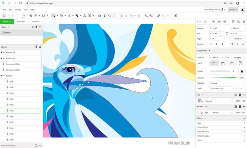 CorelDraw App Screenshot